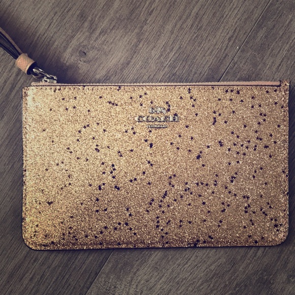 Coach Handbags - Brand New Coach Wristlet - glitter collection